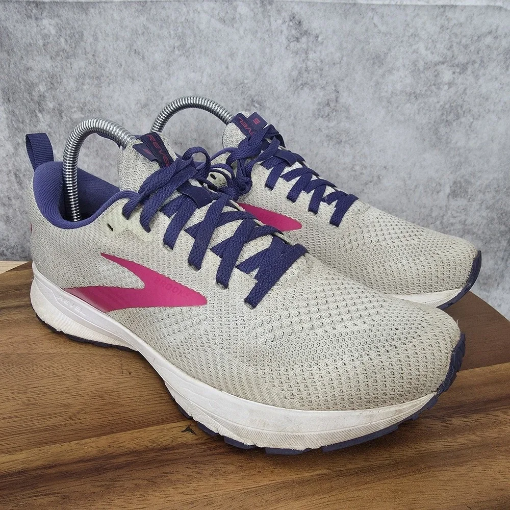 Brooks Revel‎ 5 Running Shoes Womens 9 B White Sneakers Trainers 1203611B193